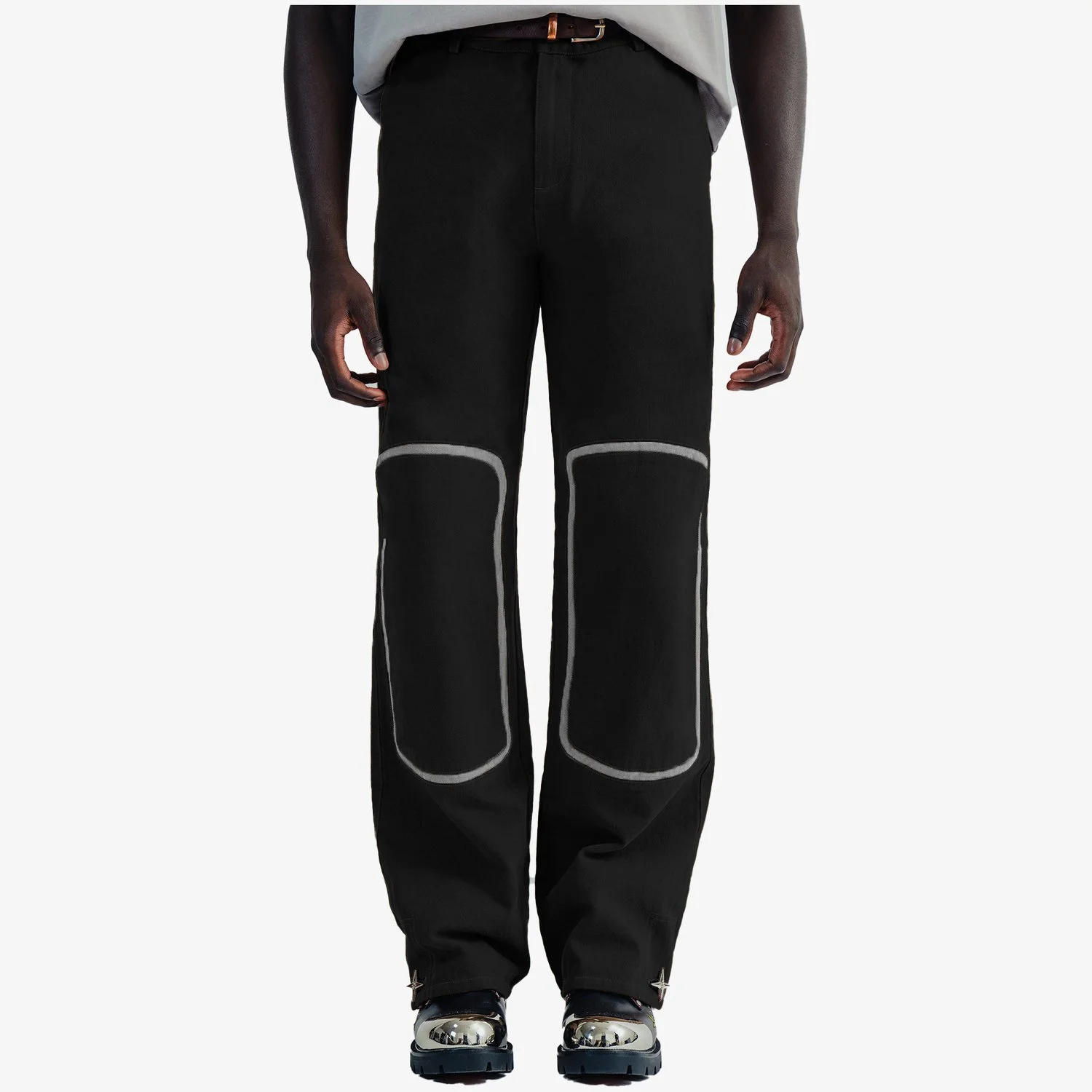 Onyx Wide-Leg Etoile Pants — LUMÈRE
